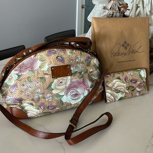 Patricia Nash Fiora Dome Satchel & wallet